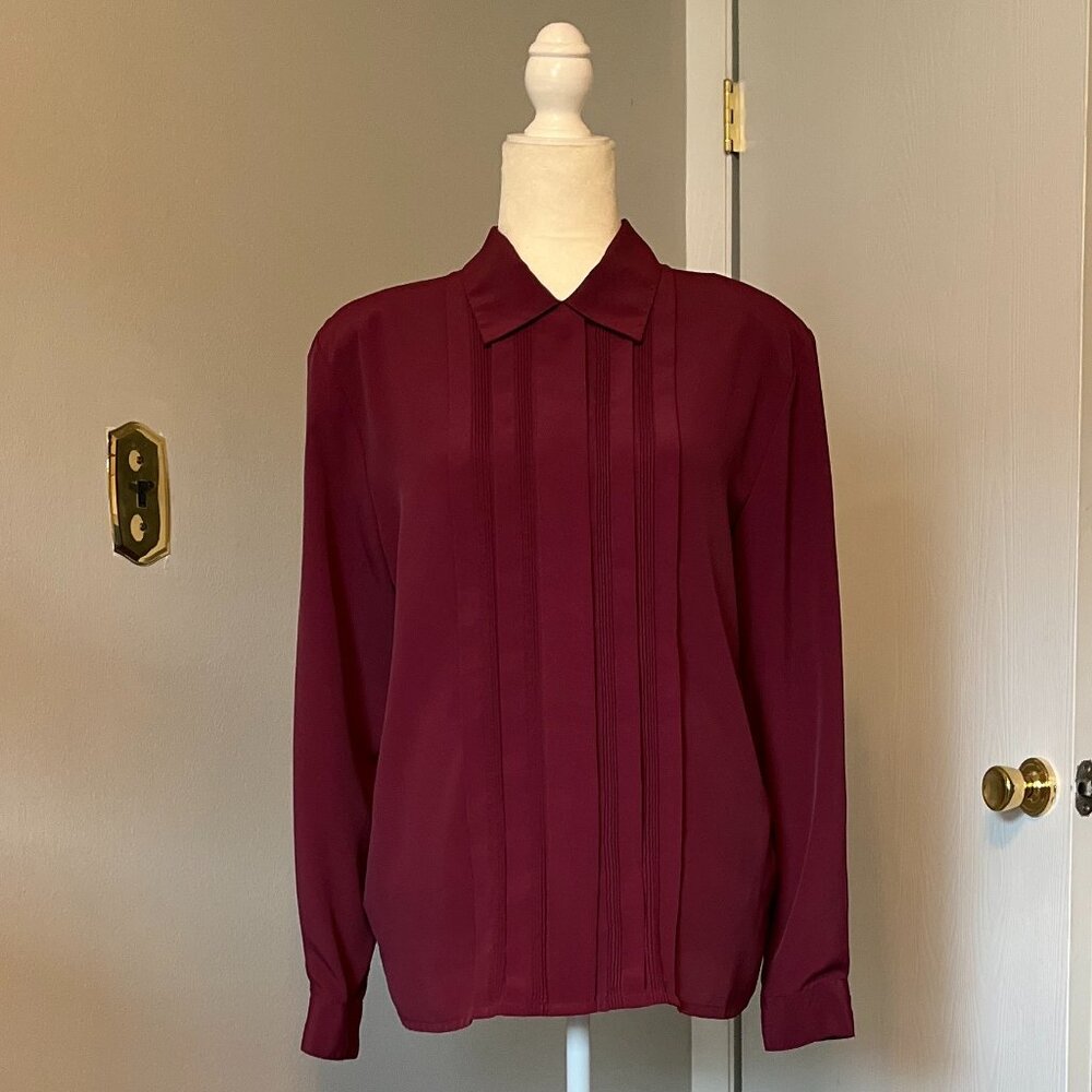 Burgundy Christie & Jill Blouse